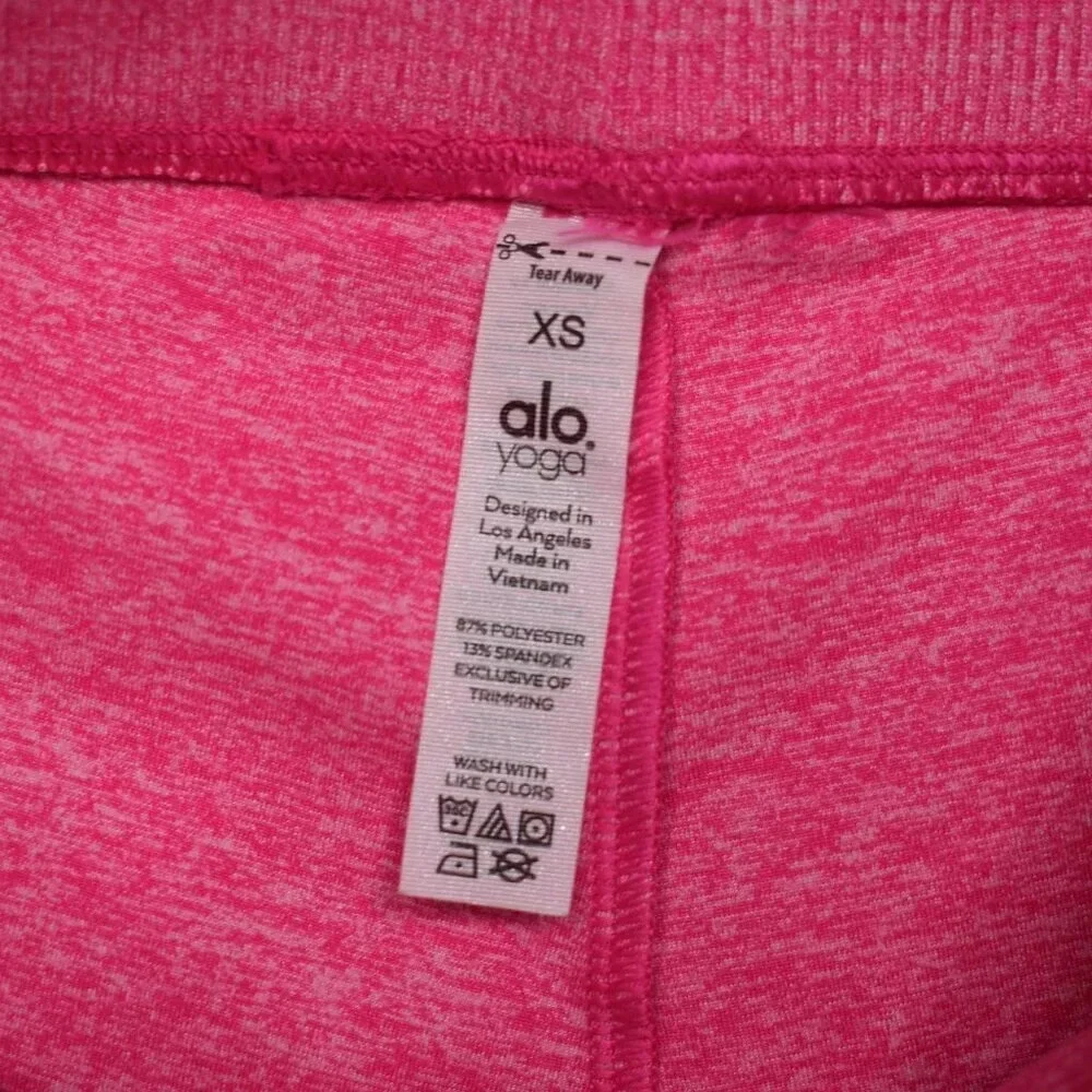 Alo Yoga Leggings Crop Sz XS Mid Rise Gym Workout Sporty Athleisure